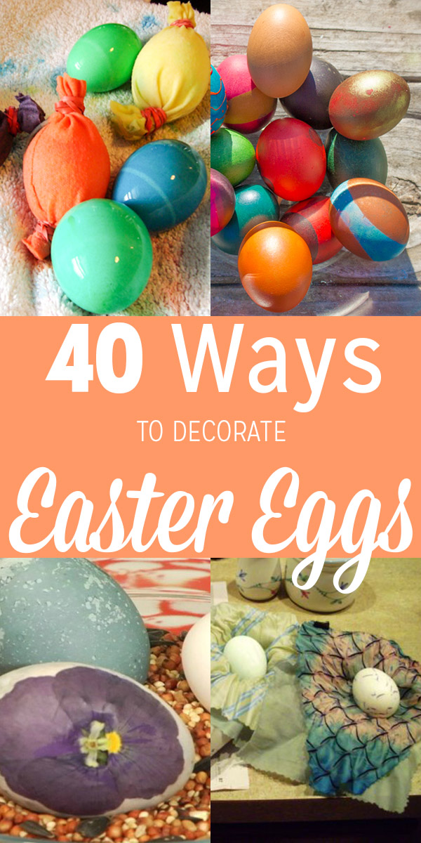 There are so many ways to decorate real Easter eggs! Here are 40 fun egg-painting, egg-dyeing, and other Easter egg decorating ideas for real eggs.