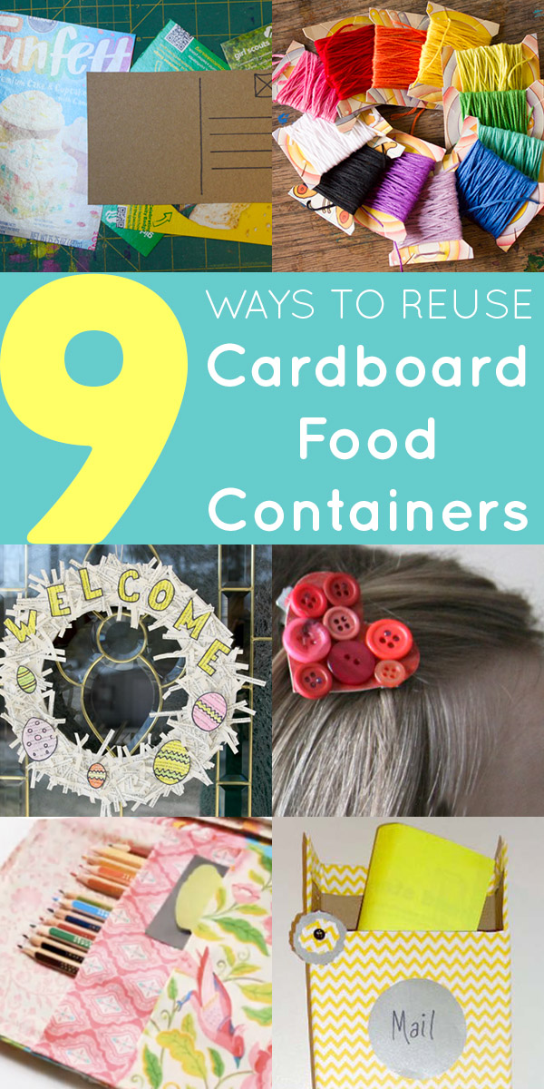 Raid your recycle bin, because there are lots of cool ways to reuse cardboard food containers!