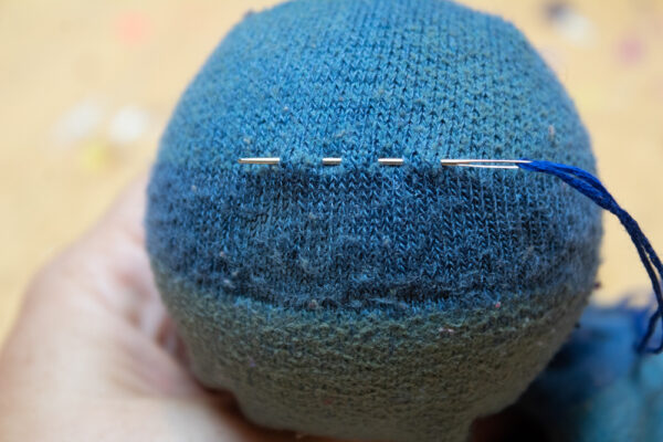 Sew a Running Stitch Around the Flaw