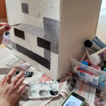 DIY Cardboard Minecraft Head