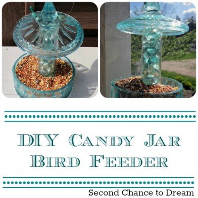 Candy Dish Bird Feeder via Second Chance to Dream