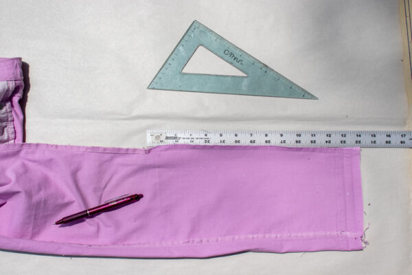 Measure the amount you seam ripped.