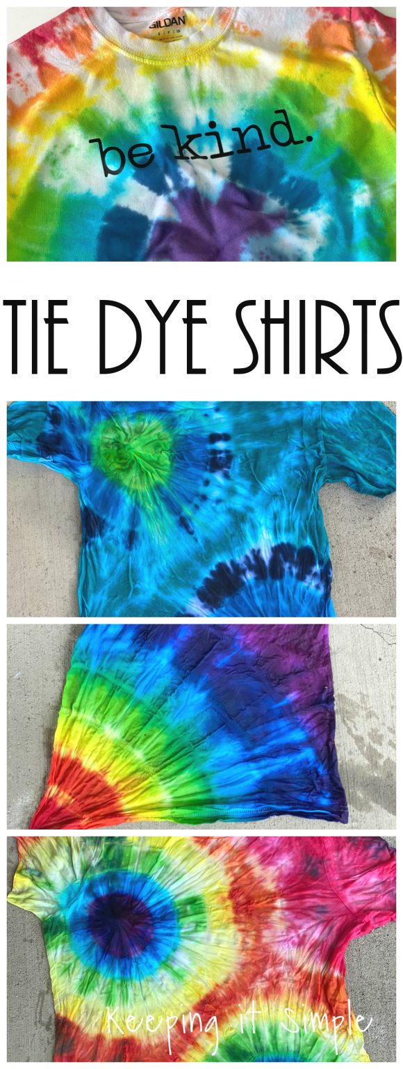 Tie Dye Shirts from Keeping it Simple