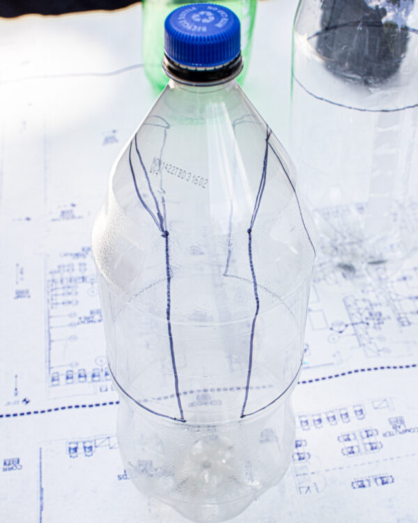 2-Liter Plastic Bottle Hanging Planter