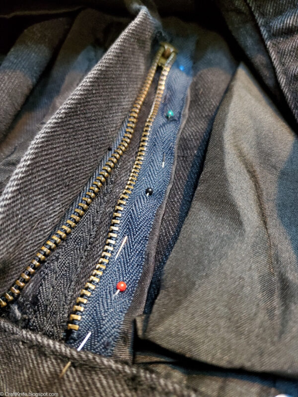 Sew the zipper