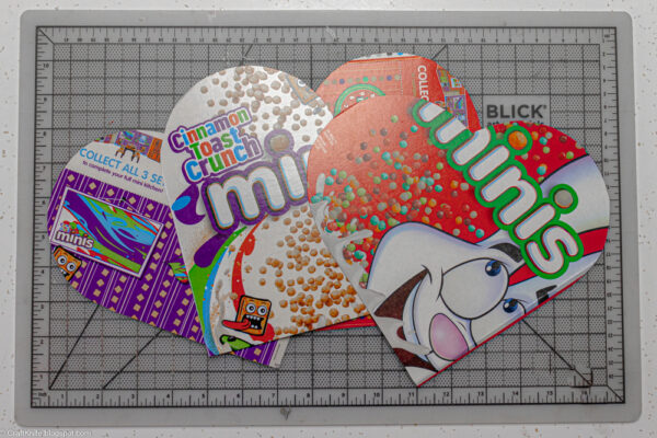 Heart-Shaped Cereal Box Notebook Covers
