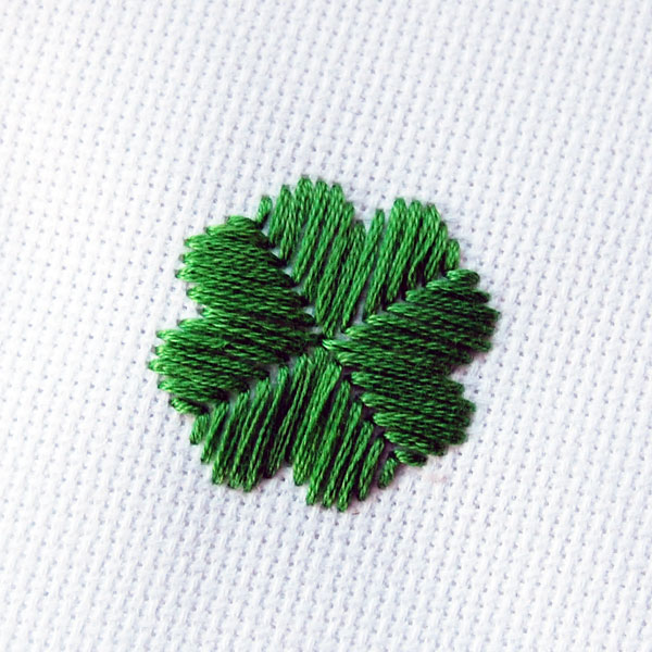 embroidered clover via TutsPlus