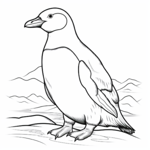 child-friendly audubon penguin coloring pages coloring page