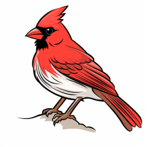 printable northern cardinal audubon coloring pages coloring page