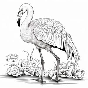 therapeutic audubon flamingo coloring pages coloring page