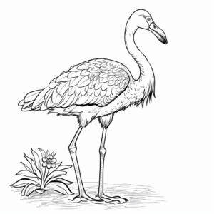 therapeutic audubon flamingo coloring pages coloring page