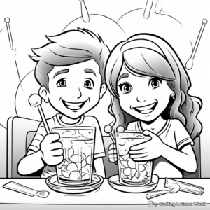 "Cheers to Another Year Together" Coloring Pages 3