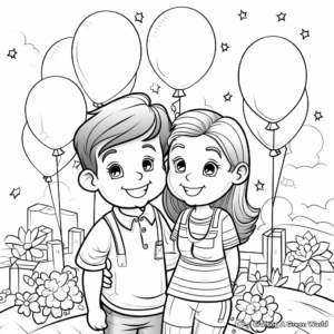 "Congratulations on Your Anniversary" Coloring Pages 4