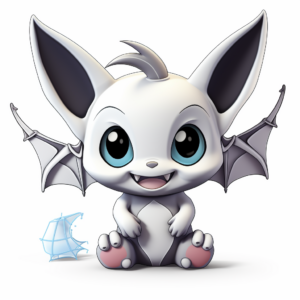 3D Baby Bat Coloring Pages for Advanced Artists 1