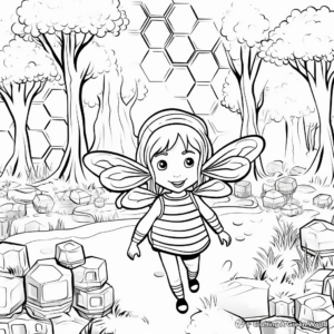 A Forest of Honeycomb Coloring Pages 2