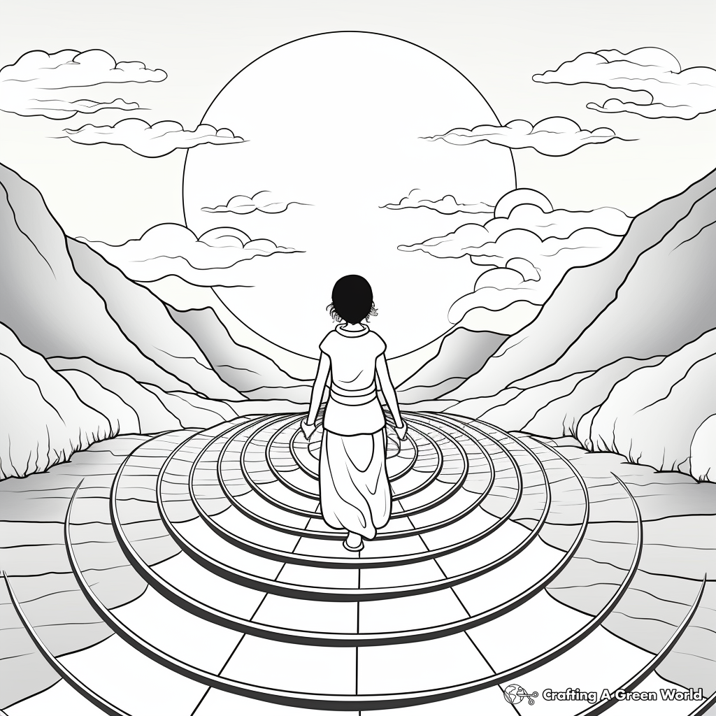 A Journey Through Chakras: Coloring Book Pages 1