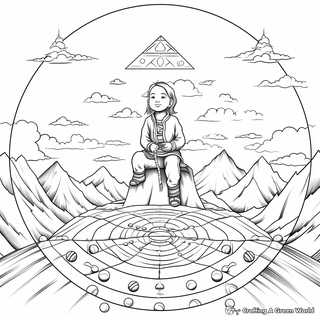 A Journey Through Chakras: Coloring Book Pages 3