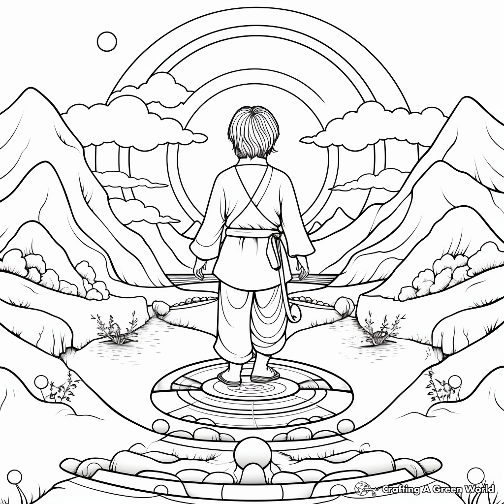 A Journey Through Chakras: Coloring Book Pages 4