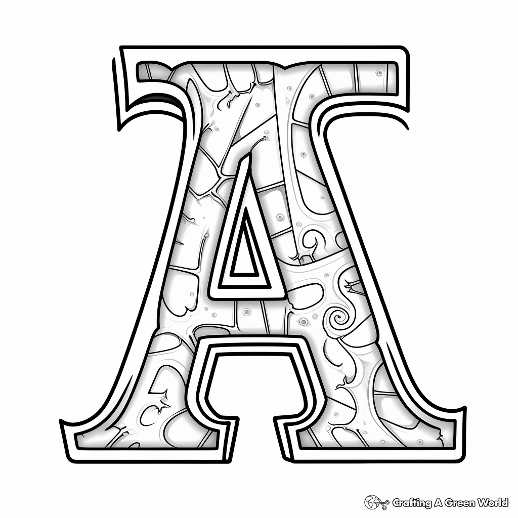 ABC and Vowels: Combined Learning Coloring Pages 3