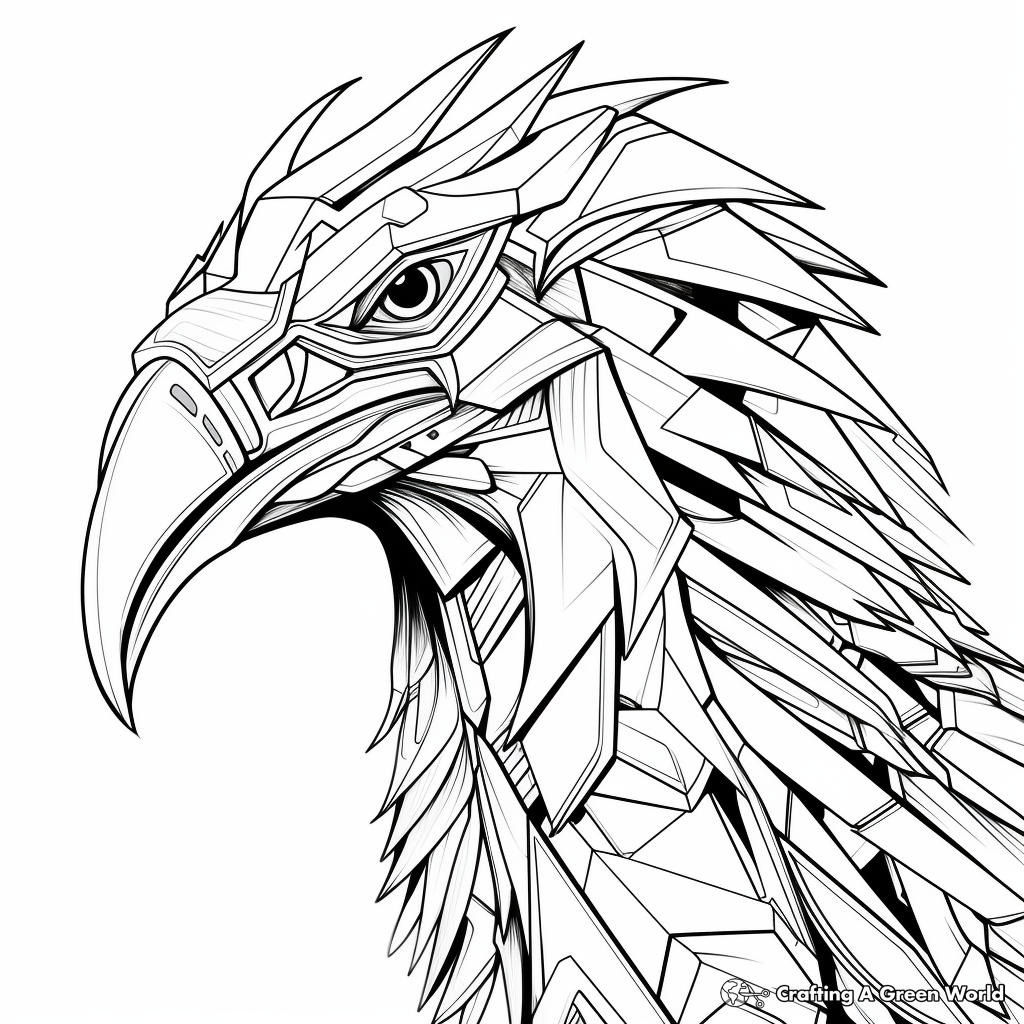 Abstract Atrociraptor Coloring Pages for Artists 1