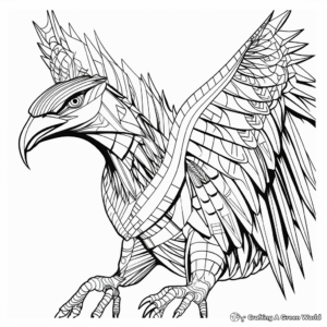 Abstract Atrociraptor Coloring Pages for Artists 4