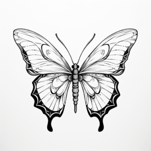 Abstract Butterfly Coloring Pages for Art Lovers 4