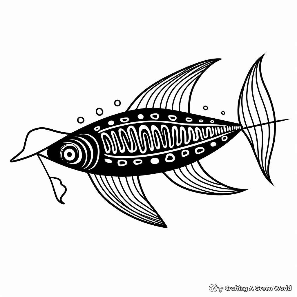 Abstract Candiru Catfish Coloring Pages for Artists 2