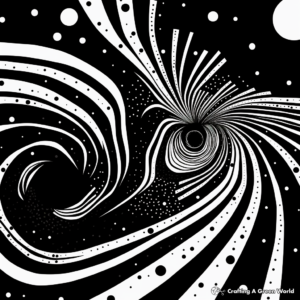 Abstract Galaxy Swirl Coloring Pages 4