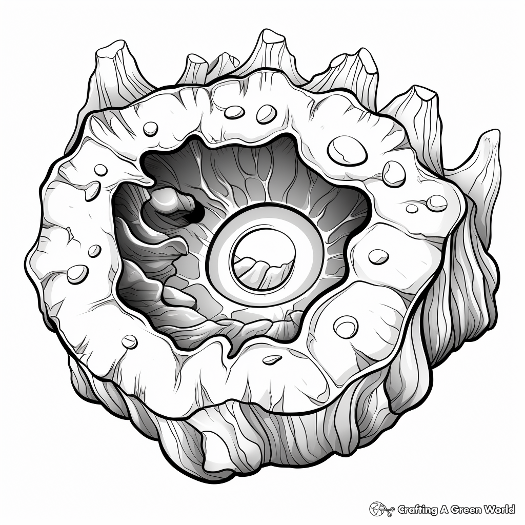 Abstract Geode Art Coloring Pages 1