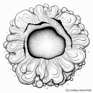 Abstract Geode Art Coloring Pages 2