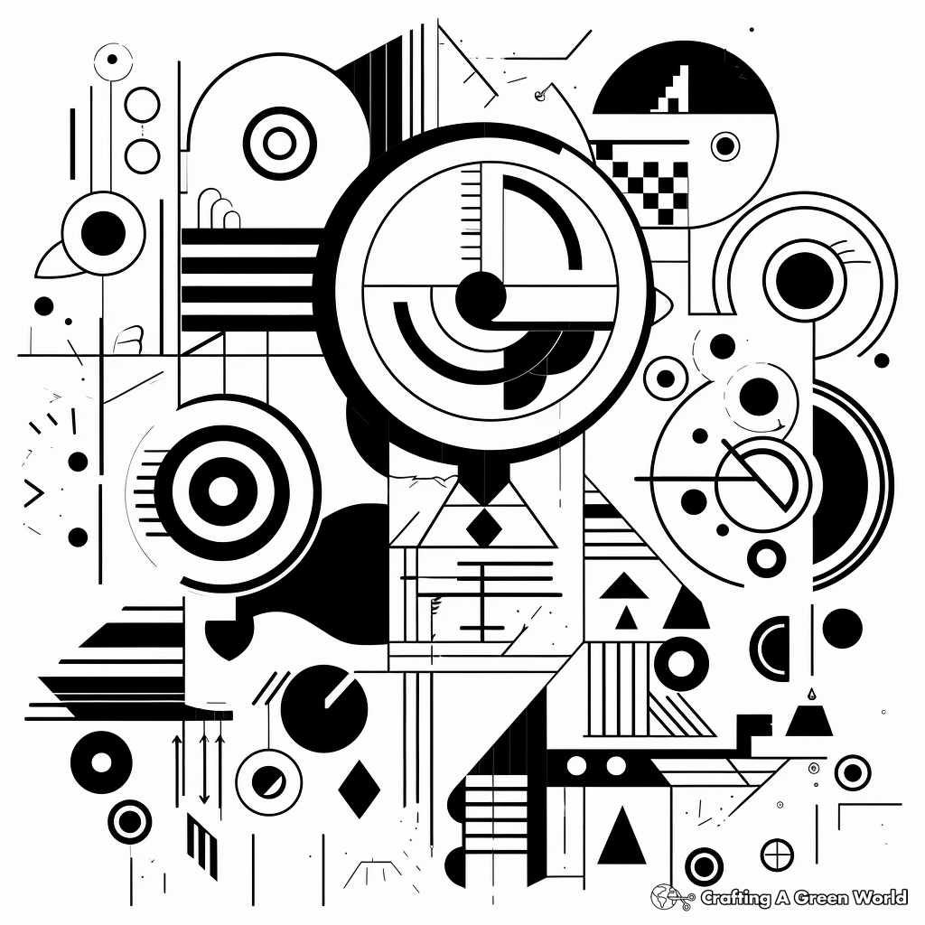 Abstract Geometric Aesthetic Coloring Pages 3