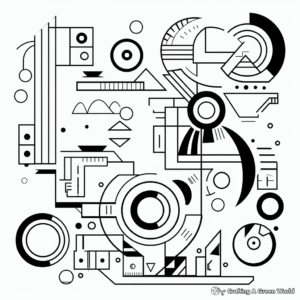 Abstract Geometric Aesthetic Coloring Pages 4