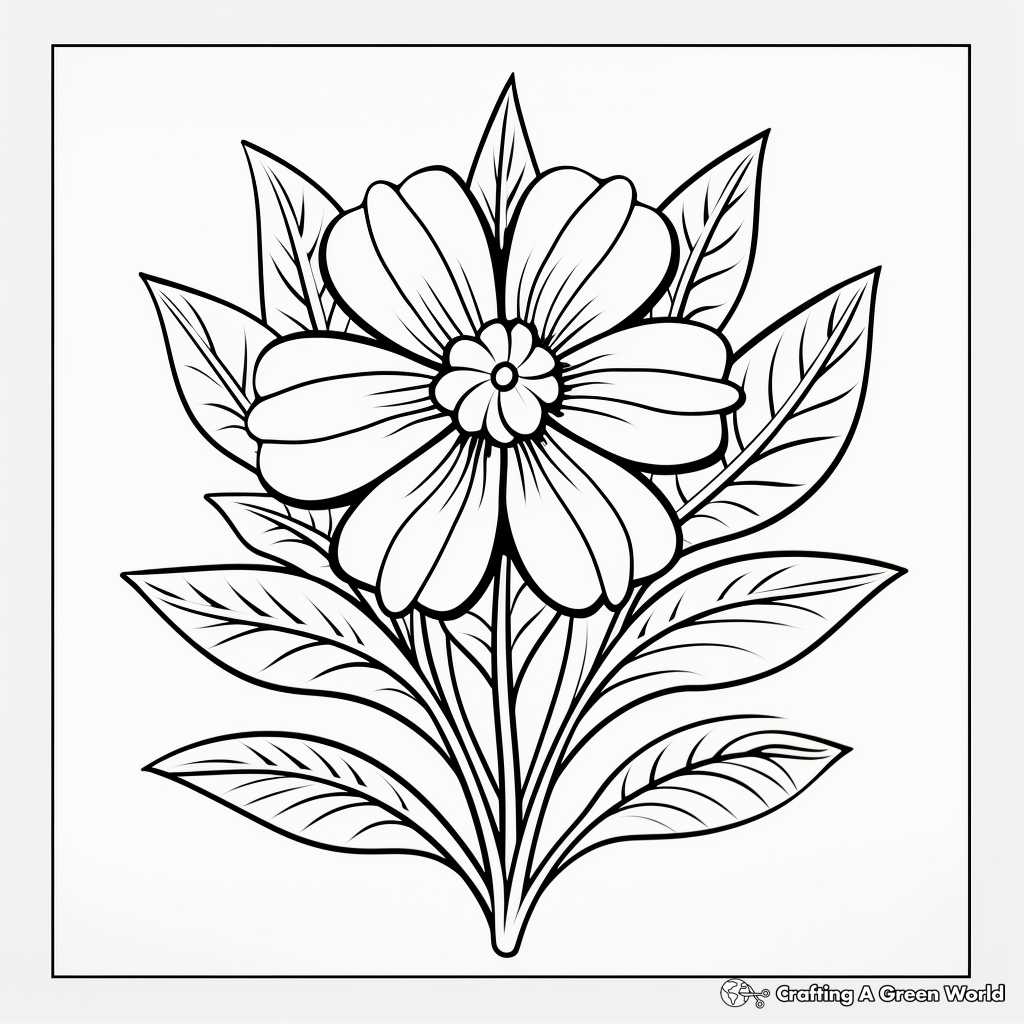 Abstract Lavender Flower Coloring Pages for Artists 1