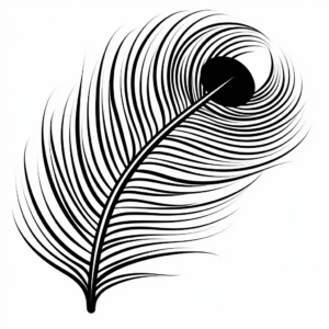Abstract Peacock Feather Coloring Pages for Artists 3