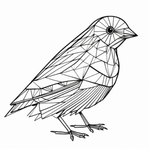 Abstract Pigeon Coloring Sheets for Artists 2