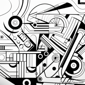 Abstract Trapezoid Art Coloring Pages 2