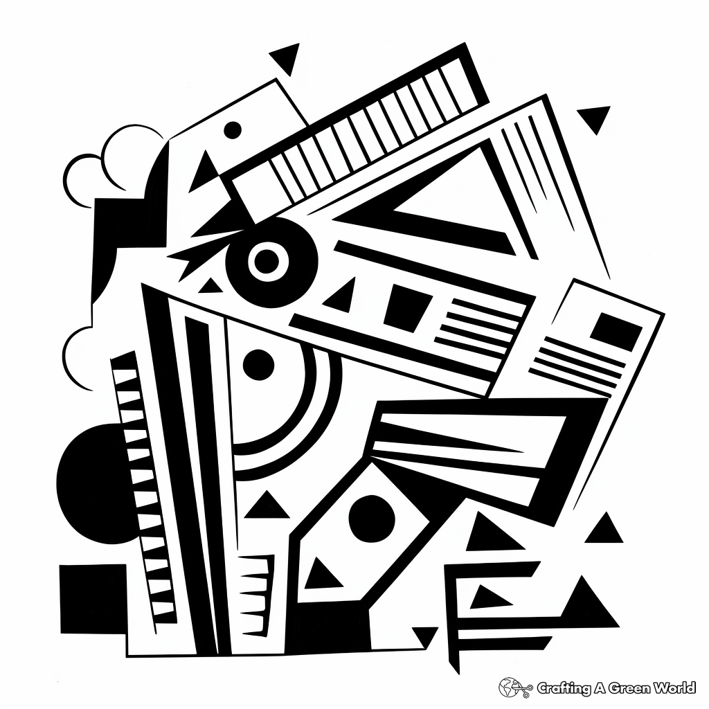 Abstract Trapezoid Art Coloring Pages 3