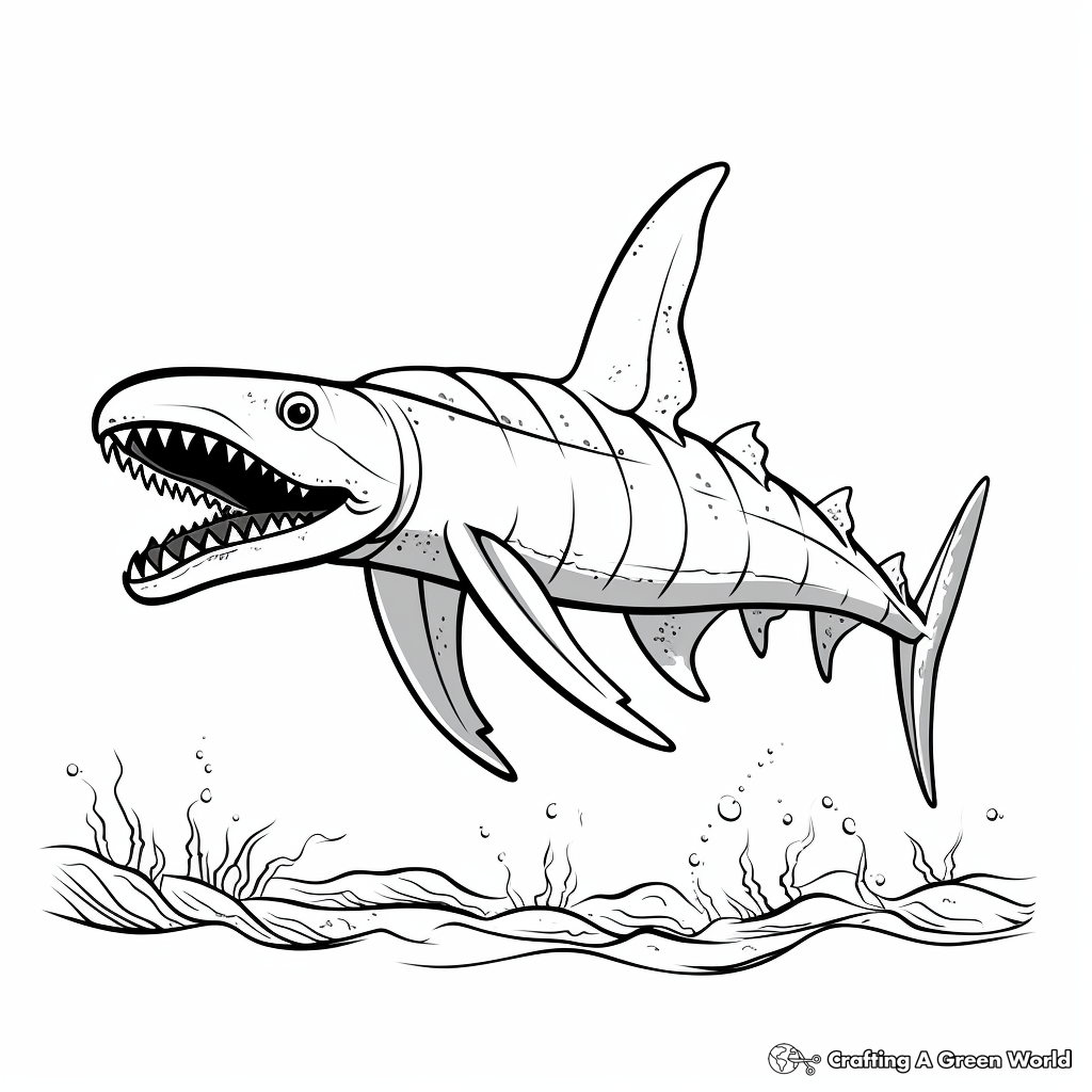 Accurate Depiction of Kronosaurus Coloring Sheets 4