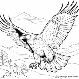Action-Packed American Sea Eagle Coloring Pages 3