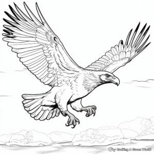 Action-Packed American Sea Eagle Coloring Pages 4