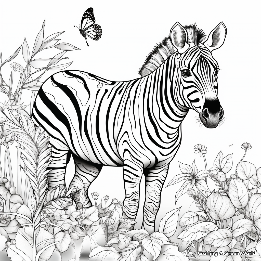 Action-Packed Animal Kingdom Coloring Sheets 3