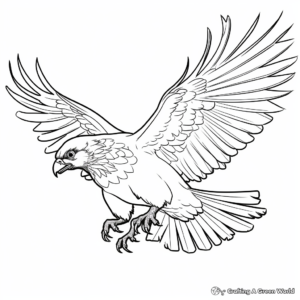 Action-Packed Blue Jay Hunting Coloring Pages 1