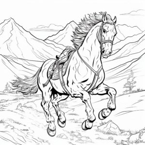 Action-Packed Golden Eagle Hunting Coloring Pages 4