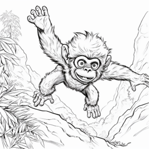Action-Packed Marmoset Coloring Pages 3