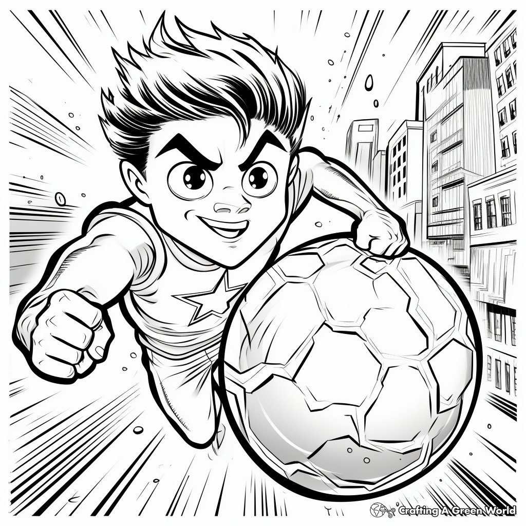 Action-Packed Super Fireball Coloring Pages 3