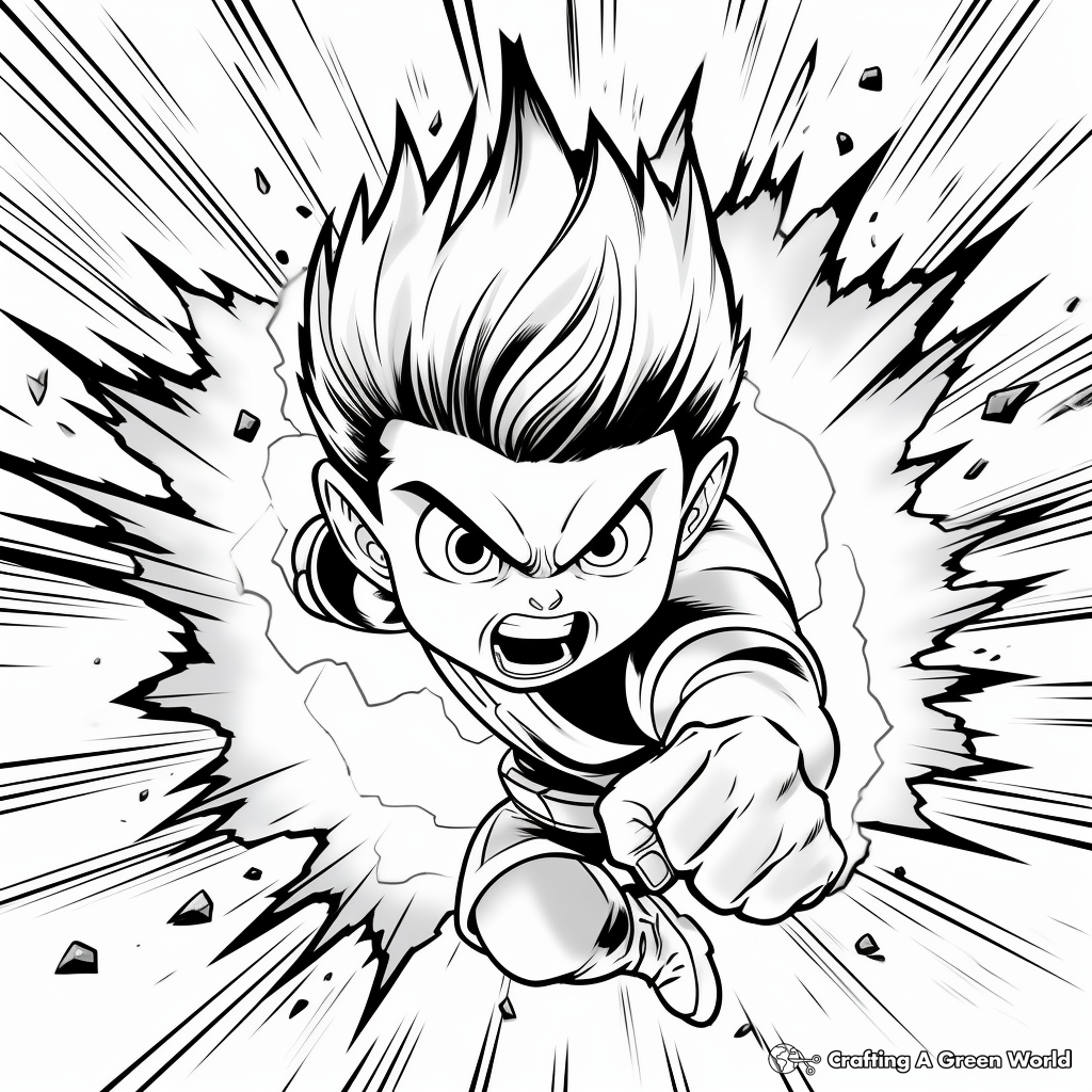 Action-Packed Super Fireball Coloring Pages 4