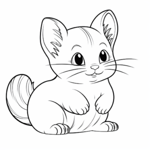 Active Chinchilla Coloring Pages 3