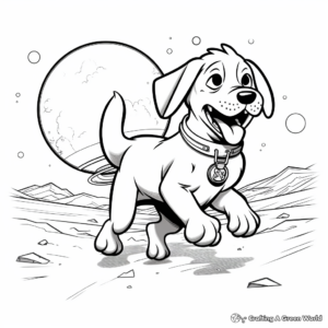 Active Running Pluto Coloring Pages 1