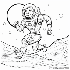 Active Running Pluto Coloring Pages 4