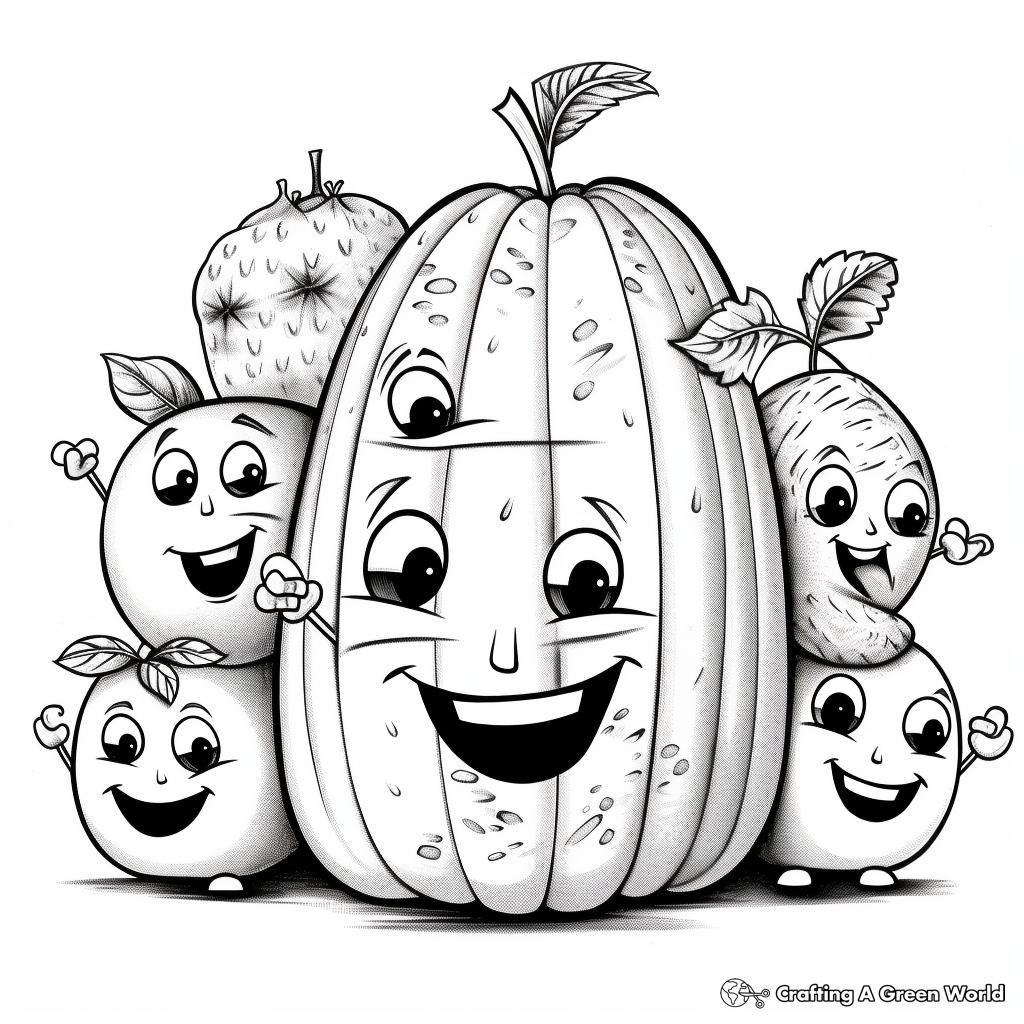 Active 'Self-Control' Fruit of the Spirit Coloring Pages 2